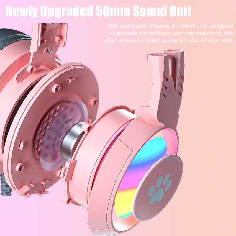 Casque de jeu d'oreille de cha - Pc Gaming Pink avis et prix