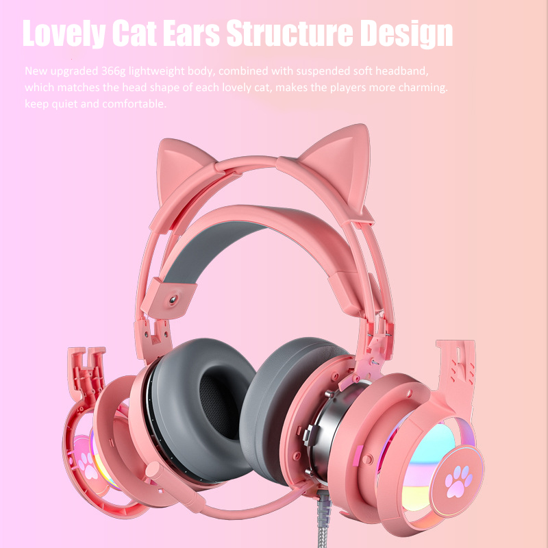 Casque de jeu d'oreille de cha - Pc Gaming Pink avis et prix