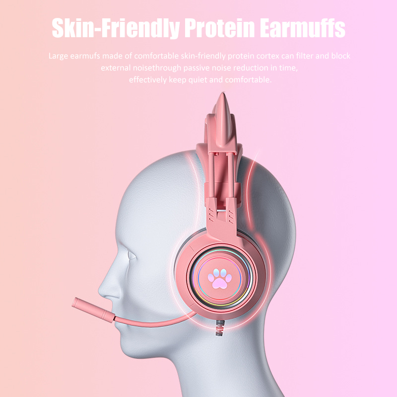 Casque de jeu d'oreille de cha - Pc Gaming Pink avis et prix